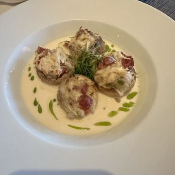 Nosh on Naples Bay - Lump Crab Stuffed Mushrooms - New American Near Me - Naples, Florida Nosh on Naples Bay - Lump Crab Stuffed Mushrooms - New American Near Me - Naples, Florida
