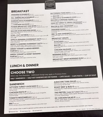 Menu photo 1 Corner Bakery Cafe Denver, CO