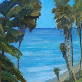 Art Tradition Gallery - Swami's Cove 18"x 24" oil on canvas. - Art Galleries Near Me - Escondido, California