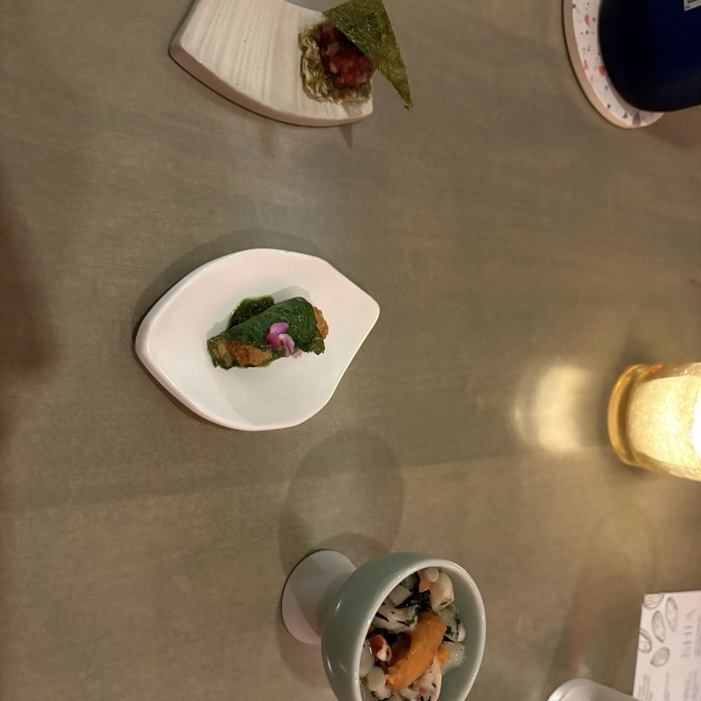 SHIA - Course 2. Tartare with gamte, eumuk wrapped in perilla leaf, gyeran Jjim - Korean Near Me - Washington, DC, District of Columbia