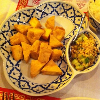 Thai Spices Restaurant - Crispy Tofu with Sweet Cucumber Relish $7.95 - Thai Near Me - Lodi, California