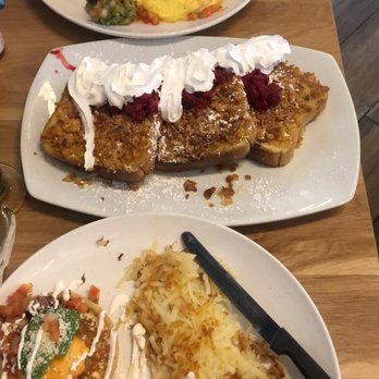 Broken Yolk Cafe - Sope Benedict, crunchy French toast & chorizo omelette - Breakfast & Brunch Near Me - Costa Mesa, California Broken Yolk Cafe - Sope Benedict, crunchy French toast & chorizo omelette - Breakfast & Brunch Near Me - Costa Mesa, California