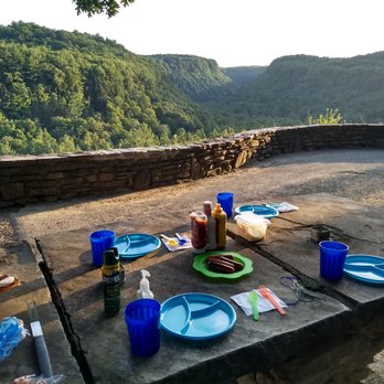 Letchworth State Park - Our cookout picnic at Tea Table overlook. - Parks Near Me - Castile, New York Letchworth State Park - Our cookout picnic at Tea Table overlook. - Parks Near Me - Castile, New York