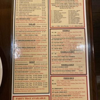Thai Lotus - Menu - Thai Near Me - Reno, Nevada