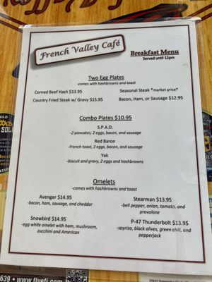 Menu photo 8 French Valley Cafe Murrieta, CA Menu photo 8 French Valley Cafe Murrieta, CA