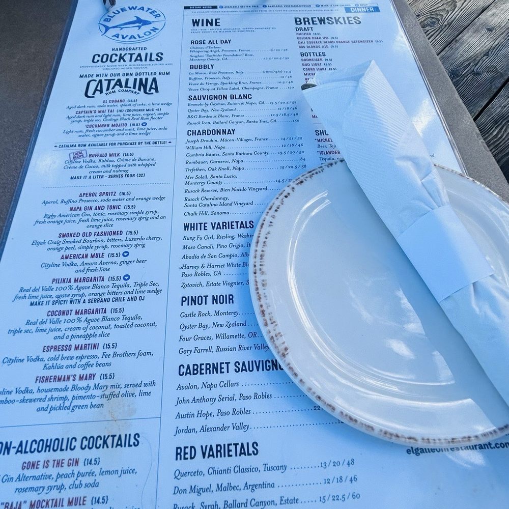 Bluewater Avalon - Menu - Seafood Near Me - Avalon, California Bluewater Avalon - Menu - Seafood Near Me - Avalon, California