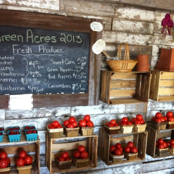 Green Acres - I love the rustic look inside the small store! - Farmers Market Near Me - Kenosha, Wisconsin