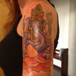 7 Seas Tattoo - Ganesh rework by Tonya