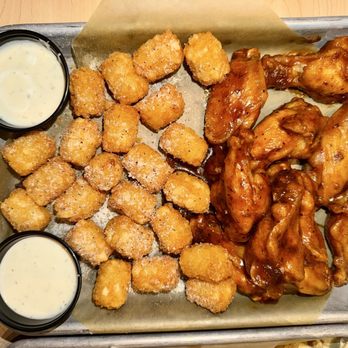 Buffalo Wild Wings - 10 pc Bone-In Wings and Tater Tots - American Near Me - Honolulu, Hawaii Buffalo Wild Wings - 10 pc Bone-In Wings and Tater Tots - American Near Me - Honolulu, Hawaii