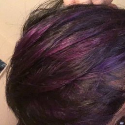 Streaks of purple nicely done