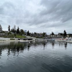 Bellevue Marina - View of park from end of pier