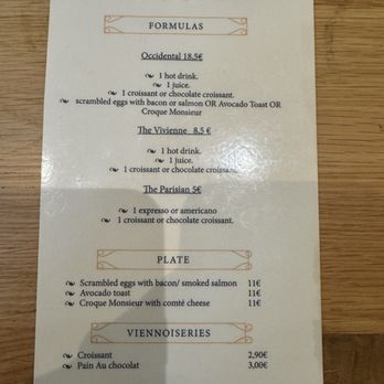 Le Valentin - Breakfast menu - Tea Rooms Near Me - Paris, 75 Le Valentin - Breakfast menu - Tea Rooms Near Me - Paris, 75