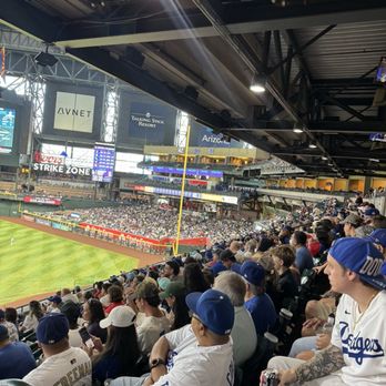 Chase Field - Our view from Section 206 Row 11 Seats 1&2 - Stadiums & Arenas Near Me - Phoenix, Arizona