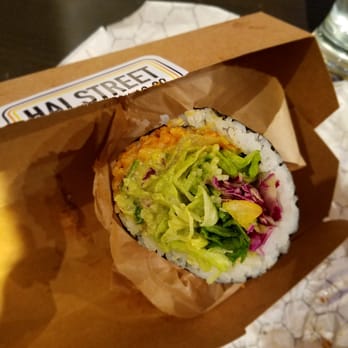 Hai Street Kitchen - My lettuce burrito - where's the salmon?? - Japanese Near Me - New York, New York Hai Street Kitchen - My lettuce burrito - where's the salmon?? - Japanese Near Me - New York, New York