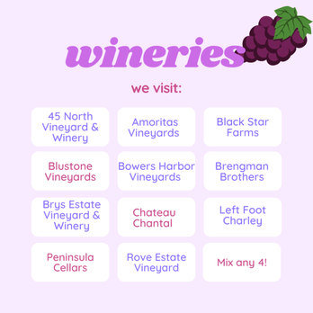 NoMI Tours - Plus many more! Visit nomitours.com to see our full list - Wine Tours Near Me