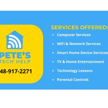 Pete's Tech Help - Home Network Installation Near Me - Birmingham, Michigan Pete's Tech Help - Home Network Installation Near Me - Birmingham, Michigan
