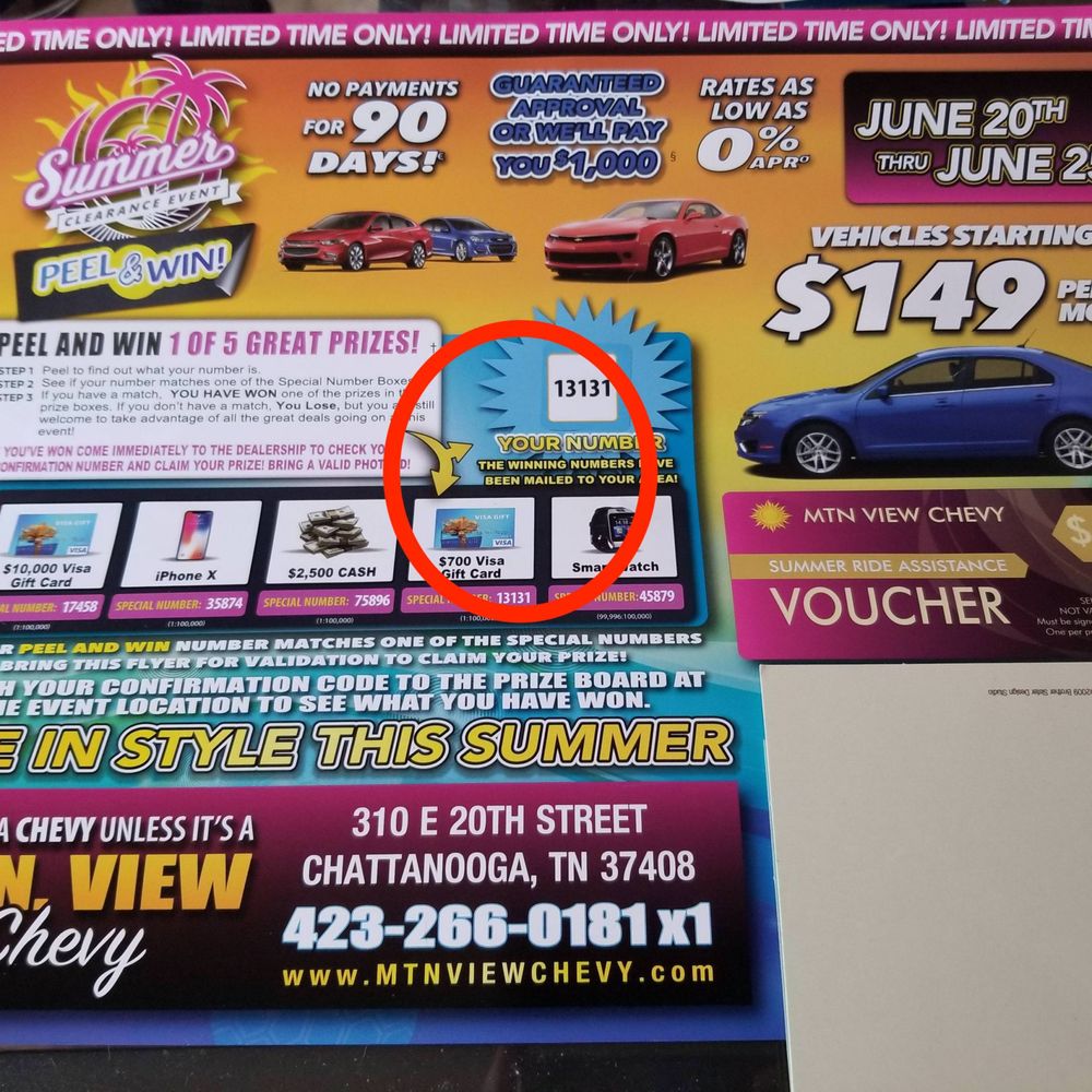 Fake "winning" mailer, the owners of this place must be scum to pull this. Fake "winning" mailer, the owners of this place must be scum to pull this.