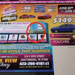 Fake "winning" mailer, the owners of this place must be scum to pull this. Fake "winning" mailer, the owners of this place must be scum to pull this.