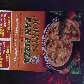 John's Pan Pizza - Pizza Near Me - Richmond, British Columbia