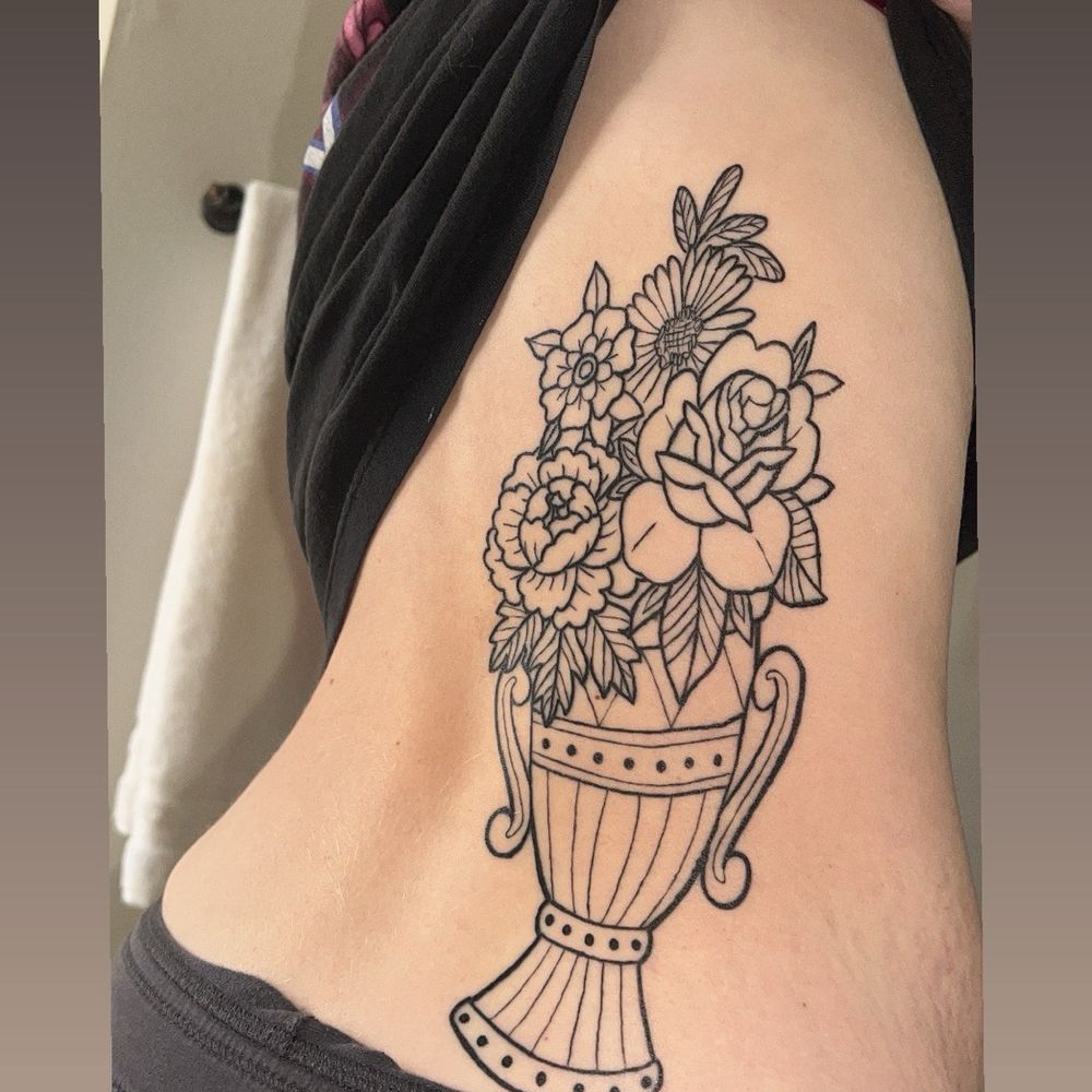 Gnosis Tattoo Studio & Art Gallery - Custom Birth Flower Bouquet (healed) - Tattoo Near Me - Spring, Texas Gnosis Tattoo Studio & Art Gallery - Custom Birth Flower Bouquet (healed) - Tattoo Near Me - Spring, Texas