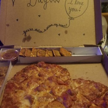 Imo's Pizza - Heart shaped pepperoni and sausage pizza, with fried ravioli - Pizza Near Me - O Fallon, Missouri