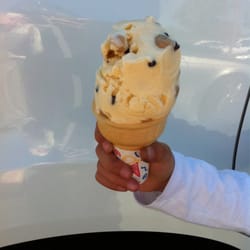 Rite Aid - Cookie Dough on a cone (yes, that's one scoop)