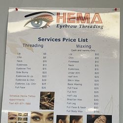 Hema Eyebrow Threading - October 2025