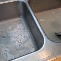 And my sinks are backing up but his plumber said nothing was wrong that it was fine