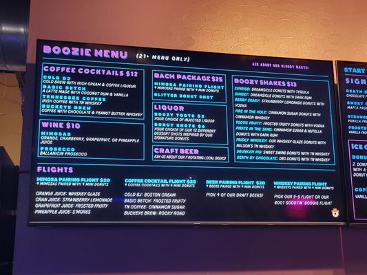 Menu photo 5 Donut Distillery Nashville, TN