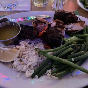 Amel's Restaurant - Filet and Chicken Kabobs with rice and green beans - Mediterranean Near Me - Pittsburgh, Pennsylvania