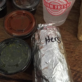 Barberitos - My to go order. Cute. - Tex-Mex Near Me - Greensboro, North Carolina