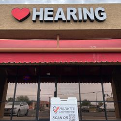 HEARITE Love Hearing! - Mesa - Mesa audiology office store front serving area including: Gilbert, Mesa, Scottsdale, Apache Junction.