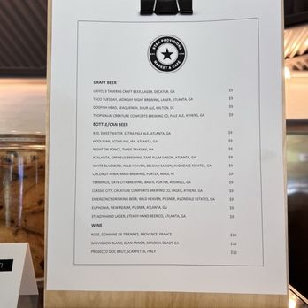 Star Provisions - Beer and wine menu - Cheese Shops Near Me - Atlanta, Georgia Star Provisions - Beer and wine menu - Cheese Shops Near Me - Atlanta, Georgia