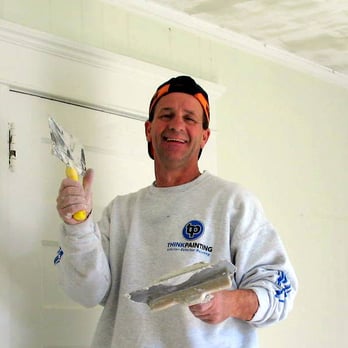 Think Painting - Nick Dunse /Owner on every job fixing old plaster ceiling. - Painters Near Me - Taunton, Massachusetts