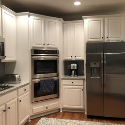 a kitchen with stainless steel appliances