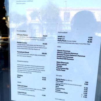 Hummus Labs - Menu 2 - Mediterranean Near Me - Pasadena, California