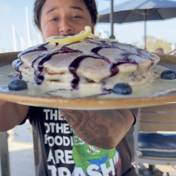 Lighthouse - Blueberry Lemon Ricotta Pancakes - Breakfast & Brunch Near Me - Newport Beach, California