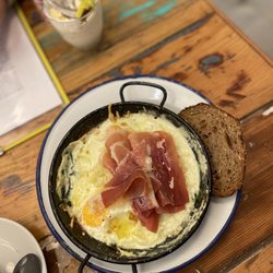 Plenti - Serrano baked eggs
