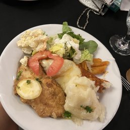 Buffet style ! Wish I took better pics ! Everything was tasty and amazing !