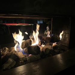Open hearth gas fired Fireplace