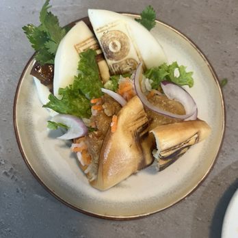 Four Sisters - Pork Belly Bao and Chicken Bao shared - Vietnamese Near Me - Mansfield, Texas