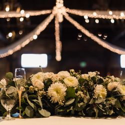 The Mitten Building - MAIN ROOM WHITE TULLE WITH LIGHTS CEILING DECOR