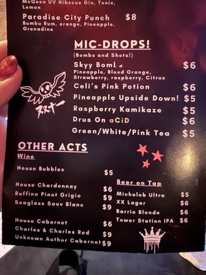 Menu photo 2 Stage Left Tucson, AZ