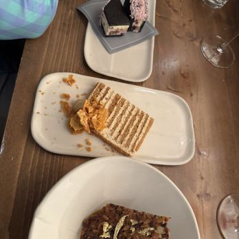 Twelve - Ice cream sandwich, chocolate sundae, additional honey cake for our anniversary - New American Near Me - Portland, Maine Twelve - Ice cream sandwich, chocolate sundae, additional honey cake for our anniversary - New American Near Me - Portland, Maine