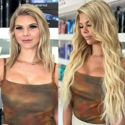 Monaco Hair Extensions Salon - Our new genius wefts applied with a hidden beaded row technique.