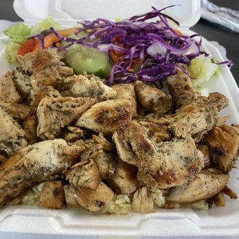 Mike's - Chicken Kabob Over Rice - Pizza Near Me - Woburn, Massachusetts