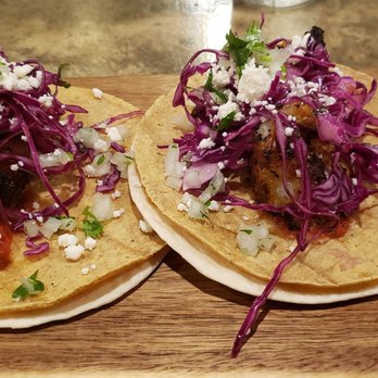 West & Main - Blackened Shrimp Tacos on a flour and corn quesadilla is on another level! These were so Bomb!!!!! - New American Near Me - Warren, Ohio