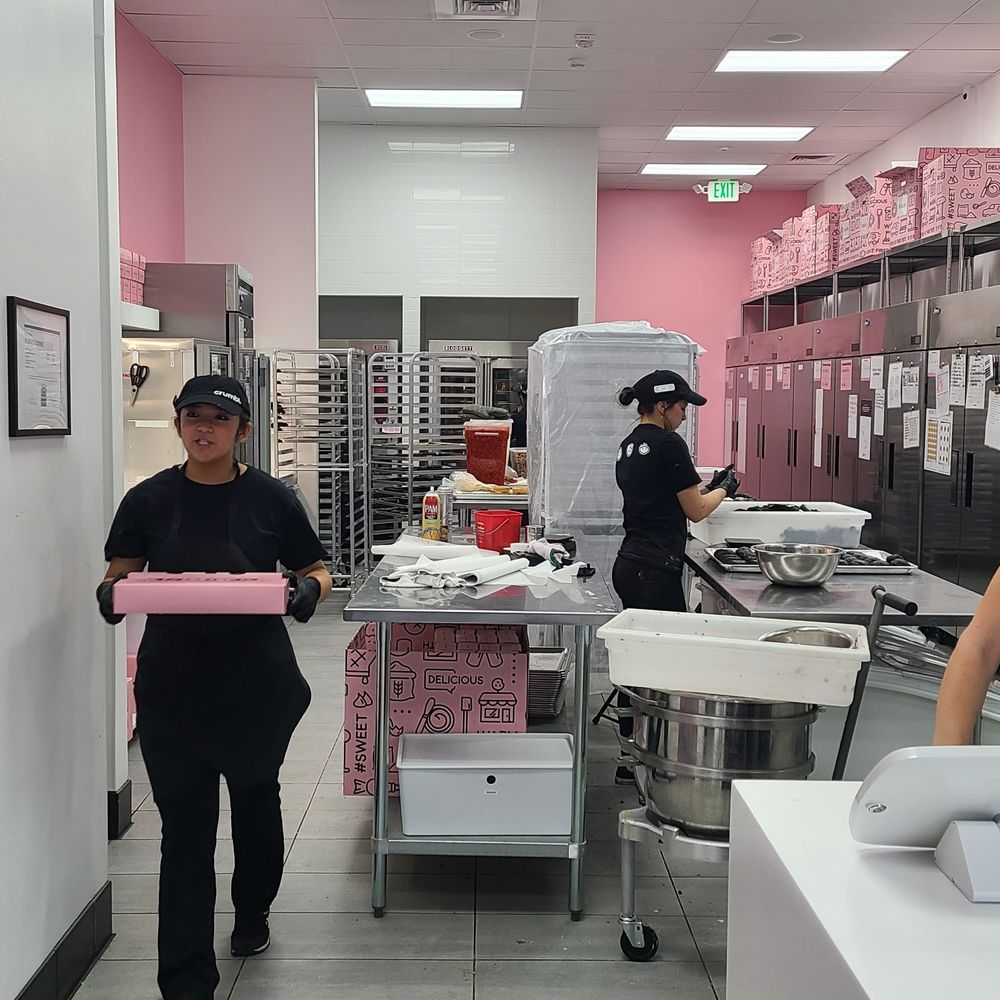 The friendly staff members hard at work! The friendly staff members hard at work!