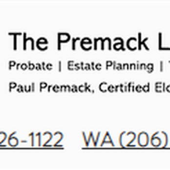 Paul Premack -The Premack Law Office - The Premack Law Office logo - Wills, Trusts, & Probates Near Me - Olympia, Washington Paul Premack -The Premack Law Office - The Premack Law Office logo - Wills, Trusts, & Probates Near Me - Olympia, Washington