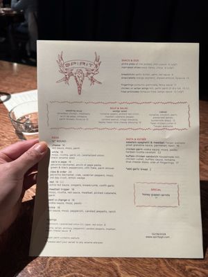 Menu photo 2 Spirit Pittsburgh, PA Menu photo 2 Spirit Pittsburgh, PA